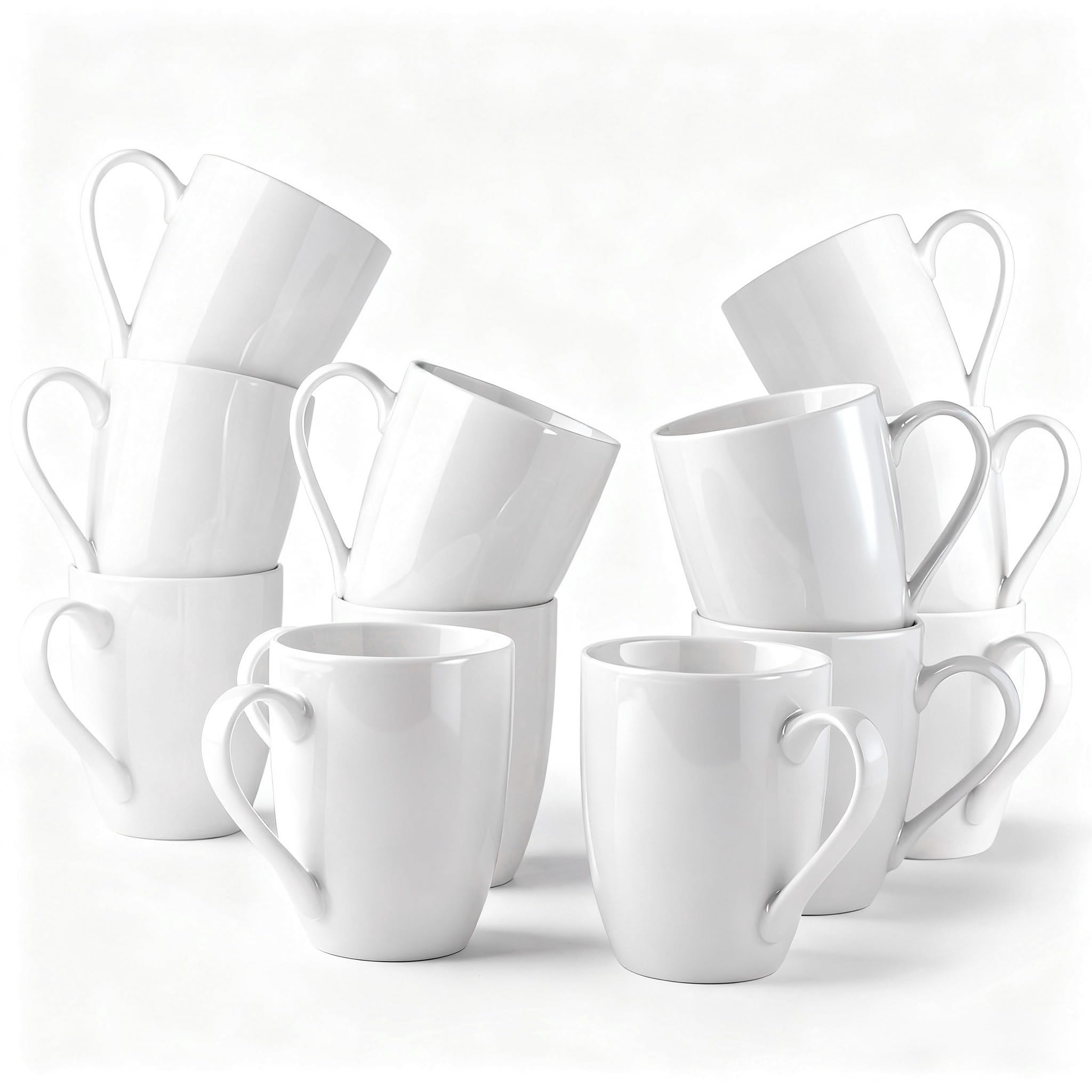 Amazon.com: GBHOME 12 OZ Off White Coffee Mugs, Ceramic Coffee
